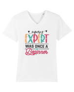 Every Expert Was Once A Beginner Tricou mânecă scurtă guler V Bărbat Presenter
