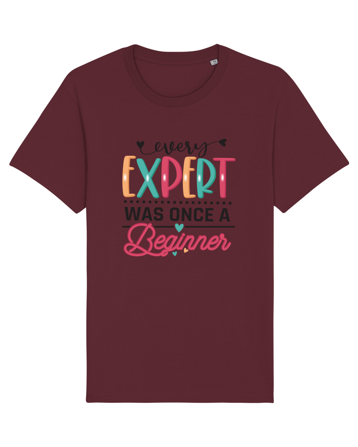 Tricou mânecă scurtă Unisex Rocker Burgundy