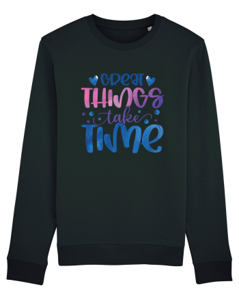Great Thinks Take Time Black