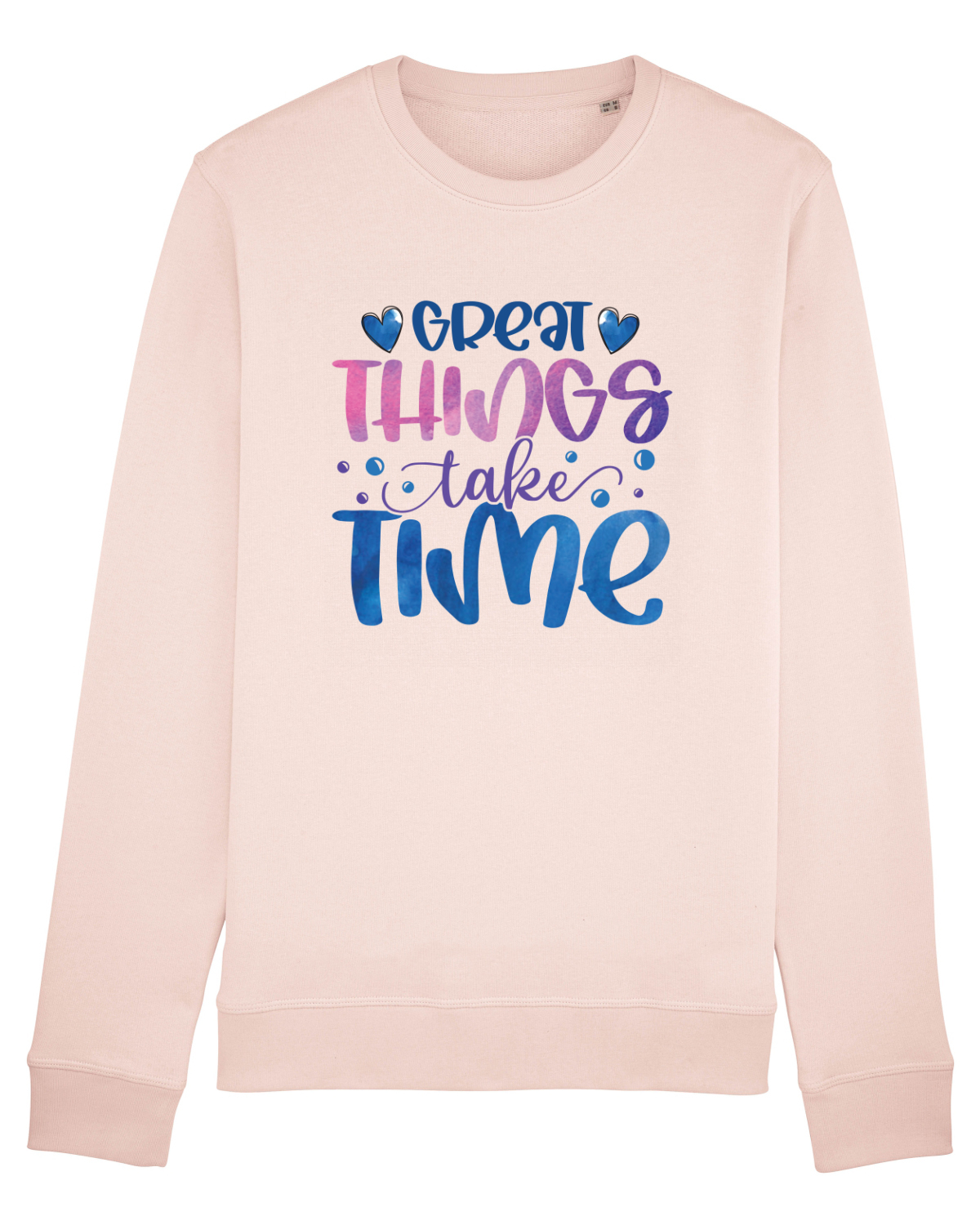 Bluză mânecă lungă Unisex Rise Candy Pink
