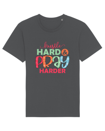 Hustle Hard Pray Harder Anthracite