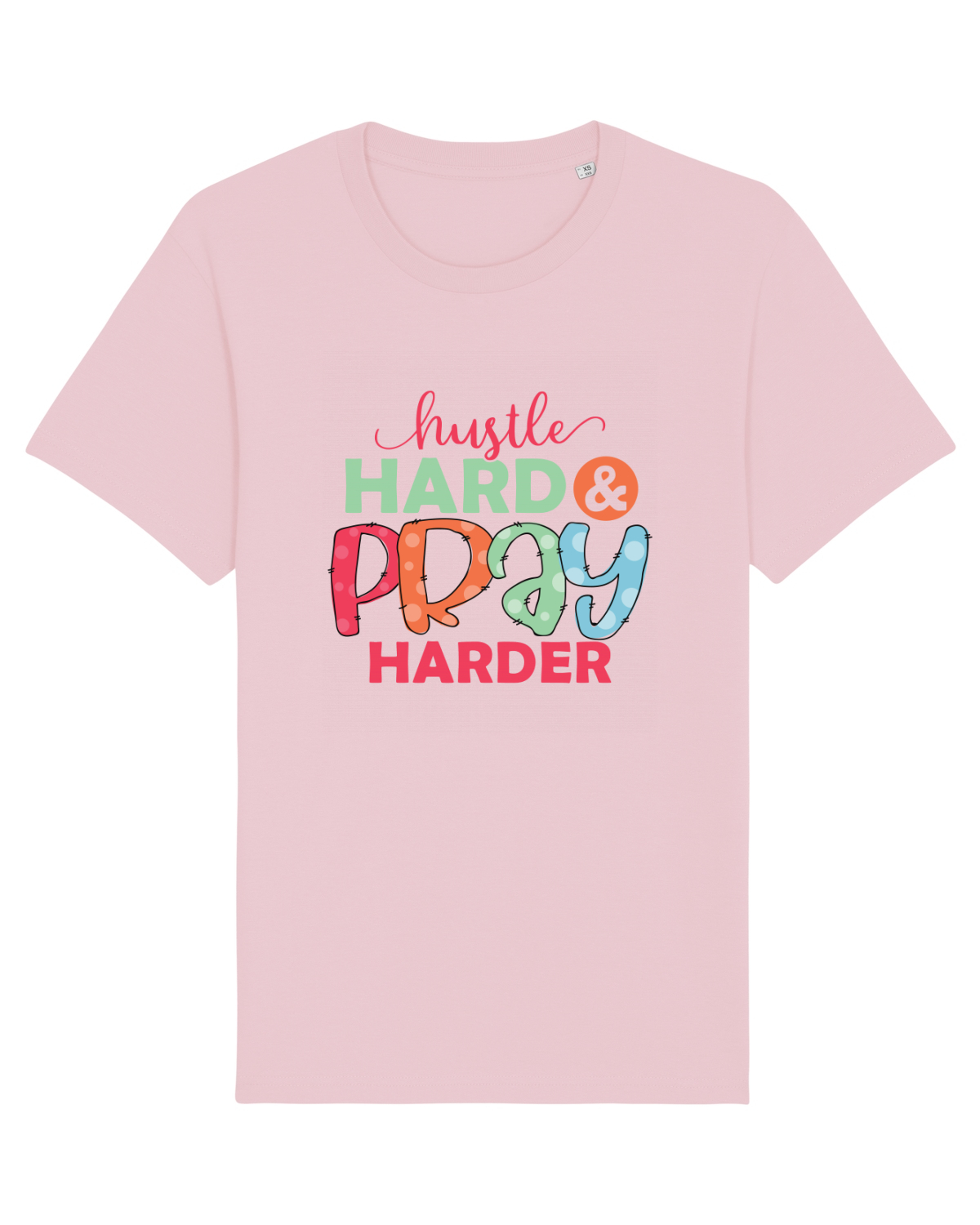 Tricou mânecă scurtă Unisex Rocker Cotton Pink