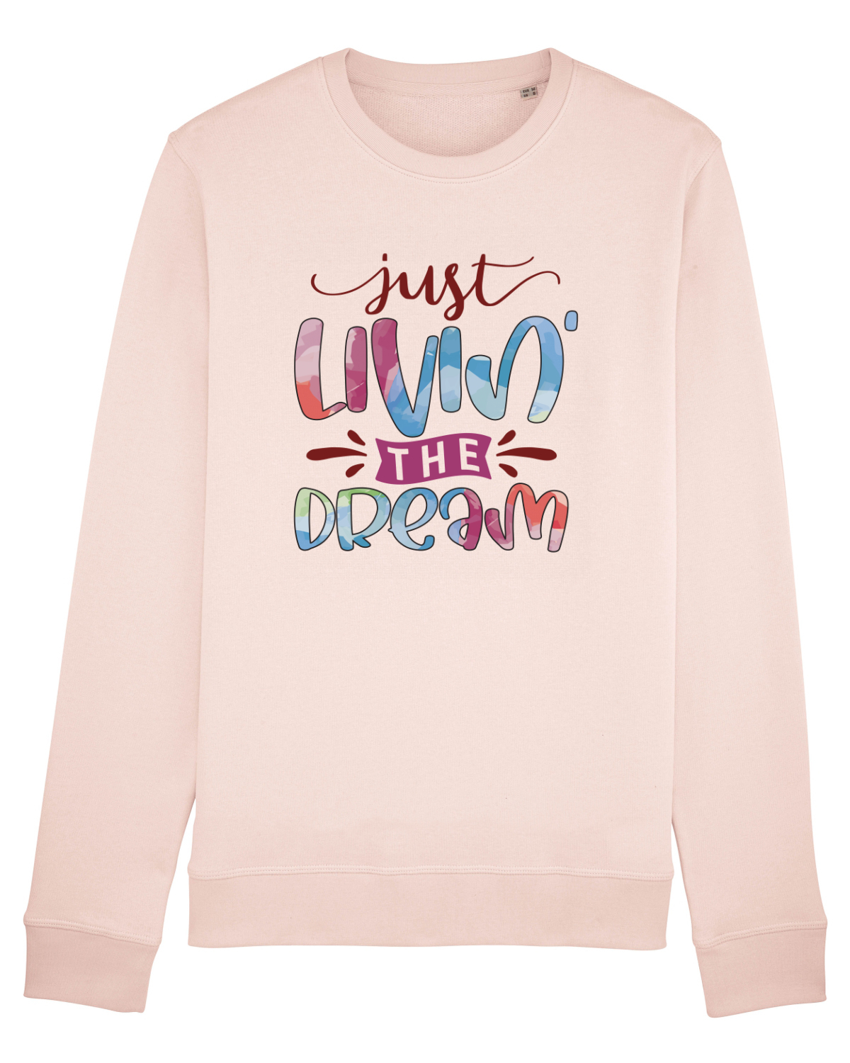 Bluză mânecă lungă Unisex Rise Candy Pink