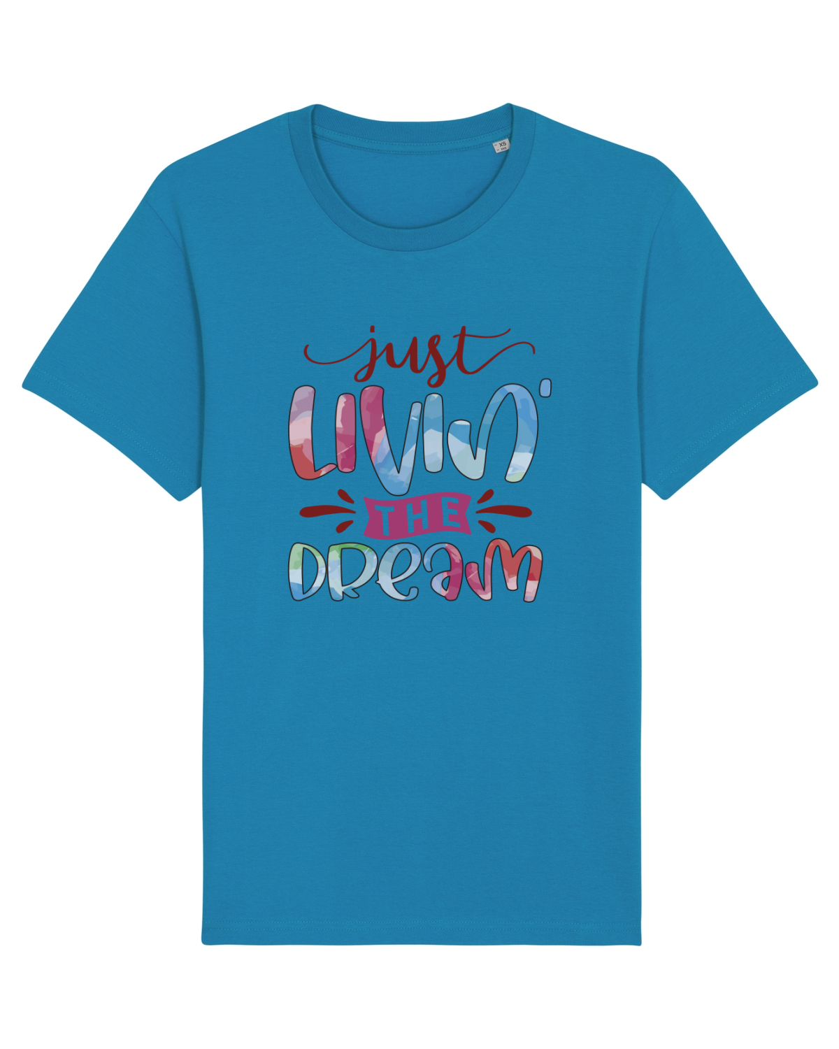 Tricou mânecă scurtă Unisex Rocker Azur