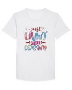Just Livin' The Dream Tricou mânecă scurtă guler larg Bărbat Skater