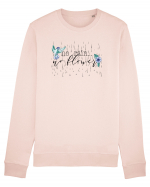 No Rain, No Flower Bluză mânecă lungă Unisex Rise