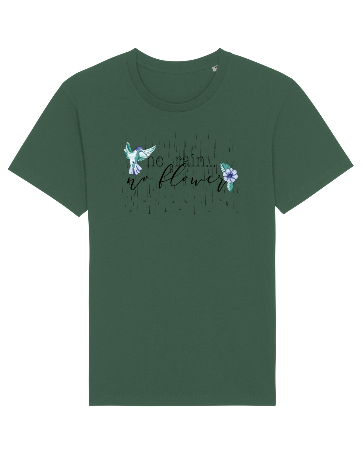 Tricou mânecă scurtă Unisex Rocker Bottle Green