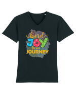 Kind Joy In The Journey Tricou mânecă scurtă guler V Bărbat Presenter
