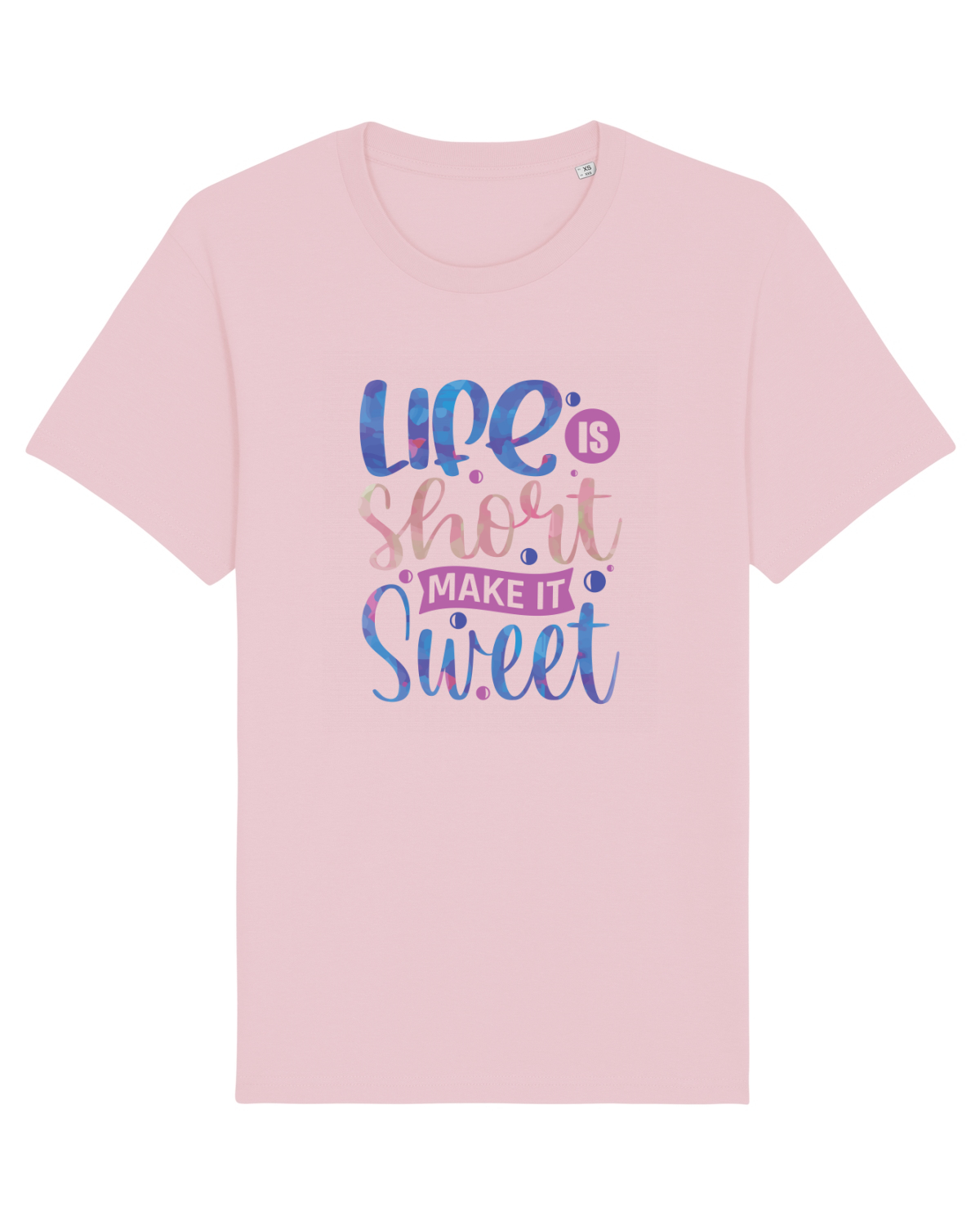 Tricou mânecă scurtă Unisex Rocker Cotton Pink