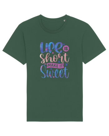 Life Is Short Make It Sweet Bottle Green