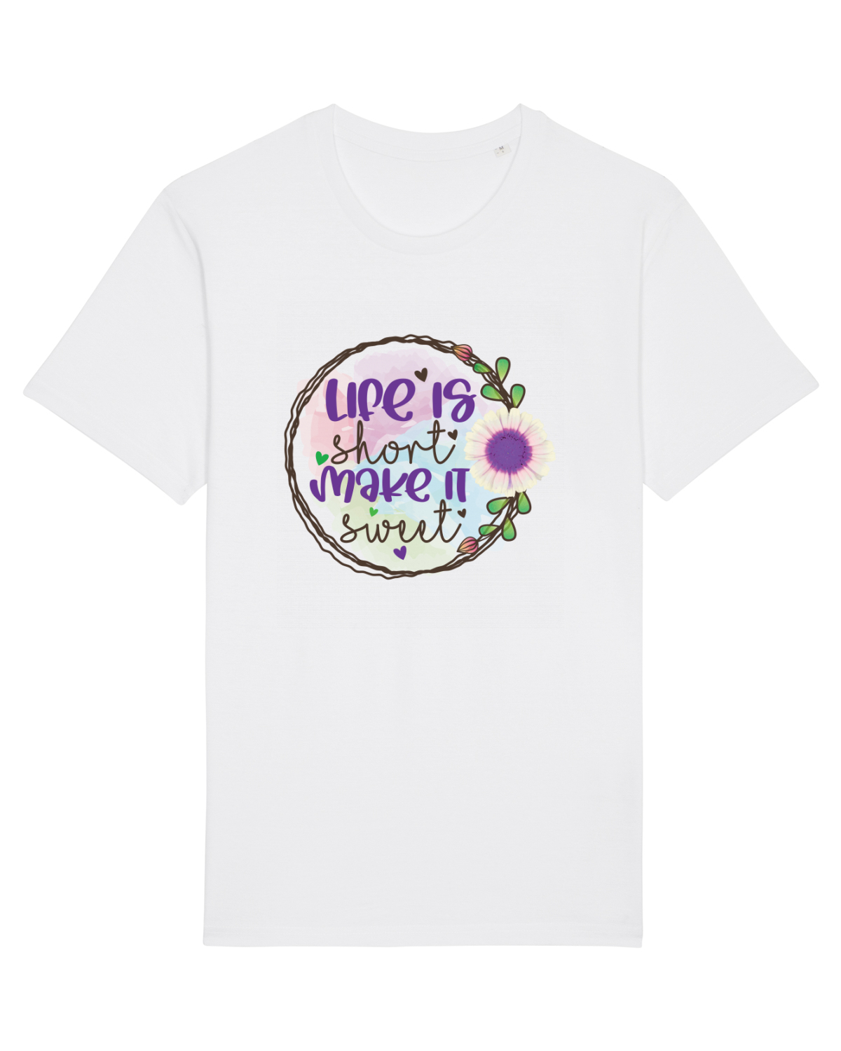 Tricou mânecă scurtă Unisex Rocker White
