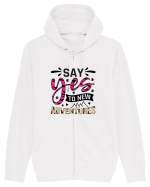 Say Yes To New Adventures Hanorac cu fermoar Unisex Connector
