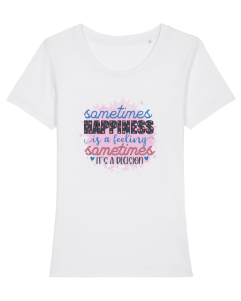 Sometimes Happiness White