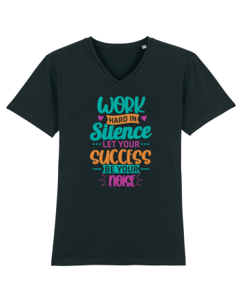 Work Hard In Silence Black