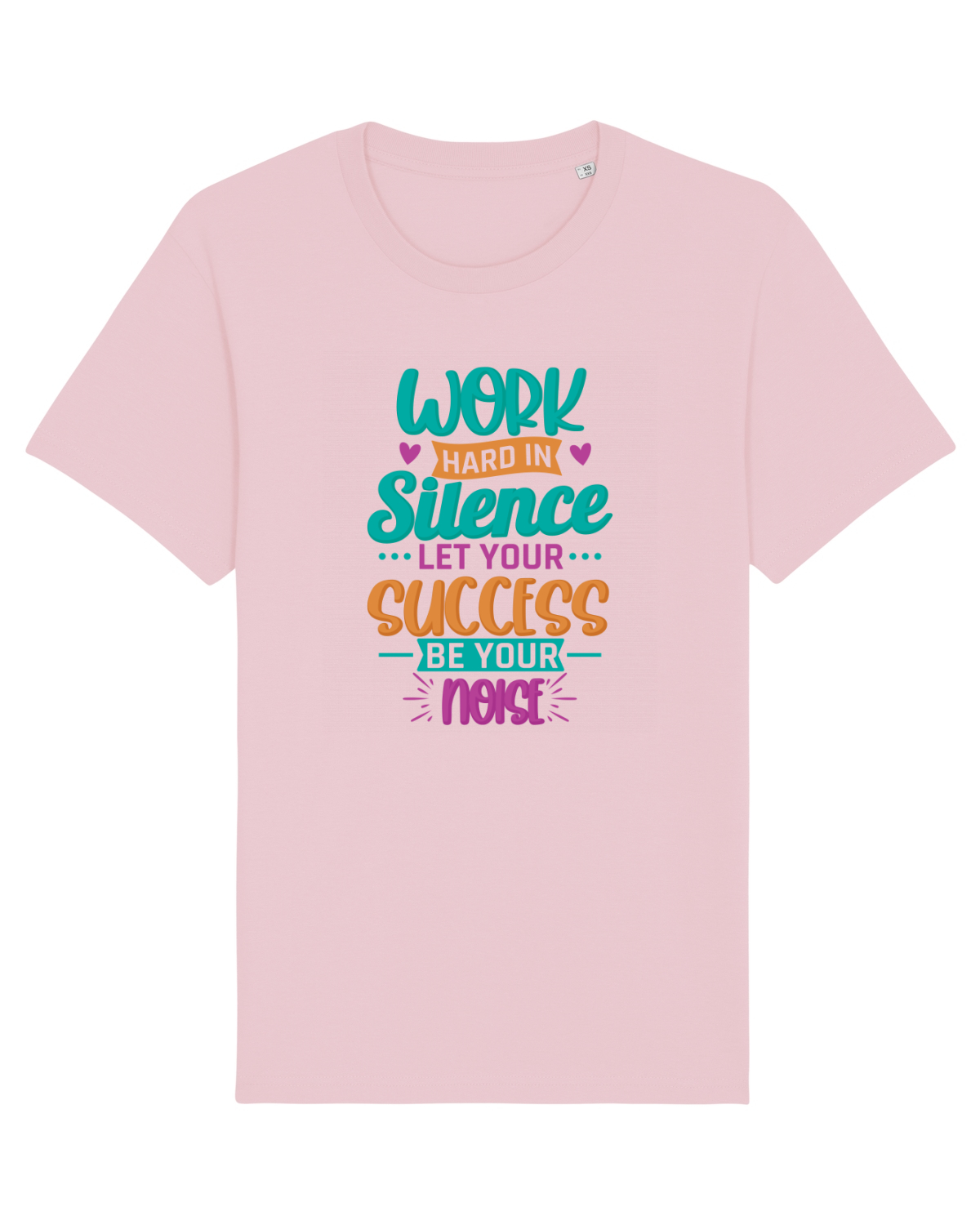 Tricou mânecă scurtă Unisex Rocker Cotton Pink