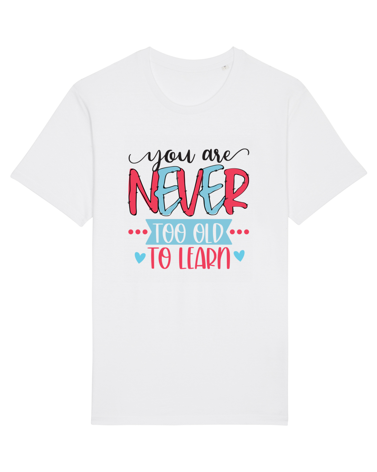 Tricou mânecă scurtă Unisex Rocker White