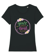 Your Only Limit Is You Tricou mânecă scurtă guler larg fitted Damă Expresser