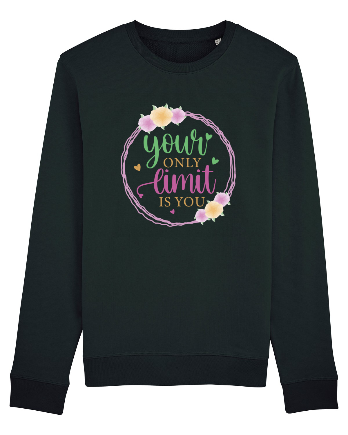 Bluză mânecă lungă Unisex Rise Black