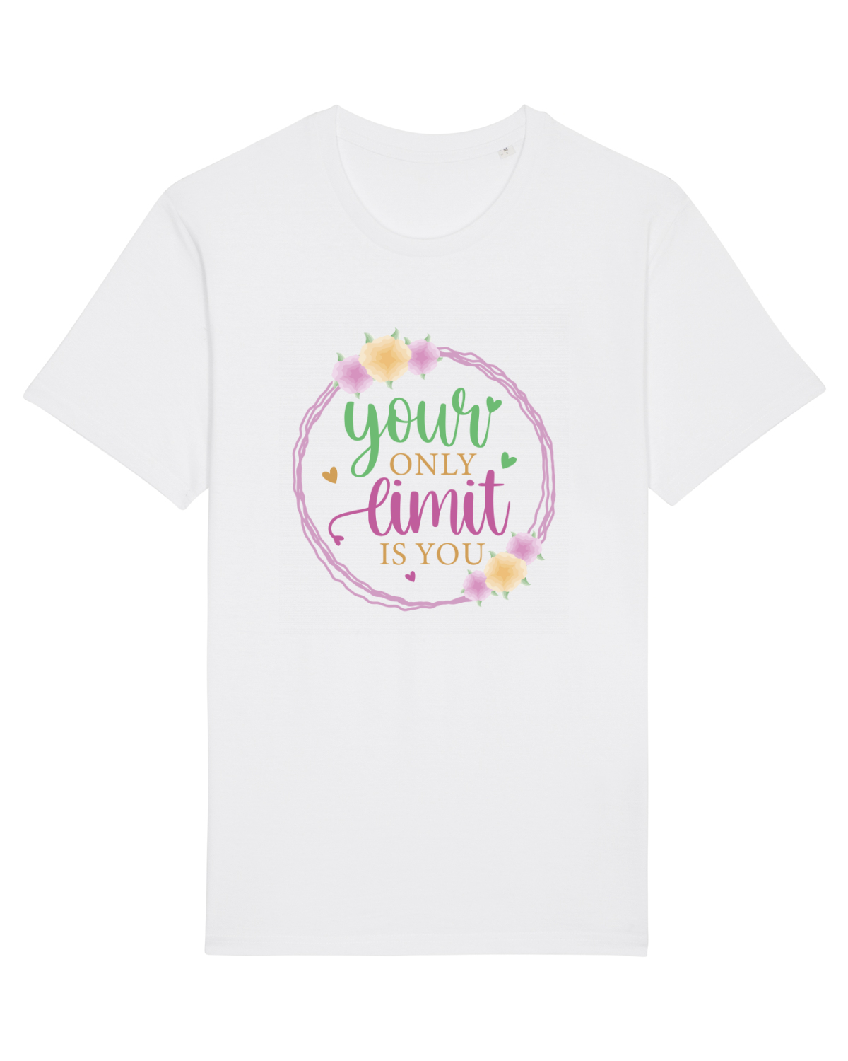 Tricou mânecă scurtă Unisex Rocker White