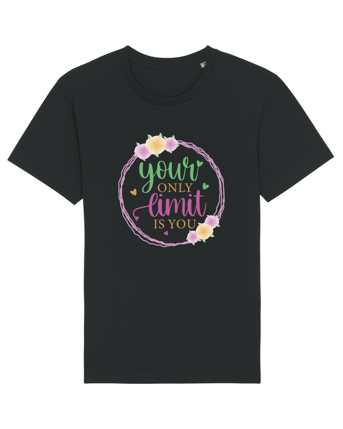 Tricou mânecă scurtă Unisex Rocker Black