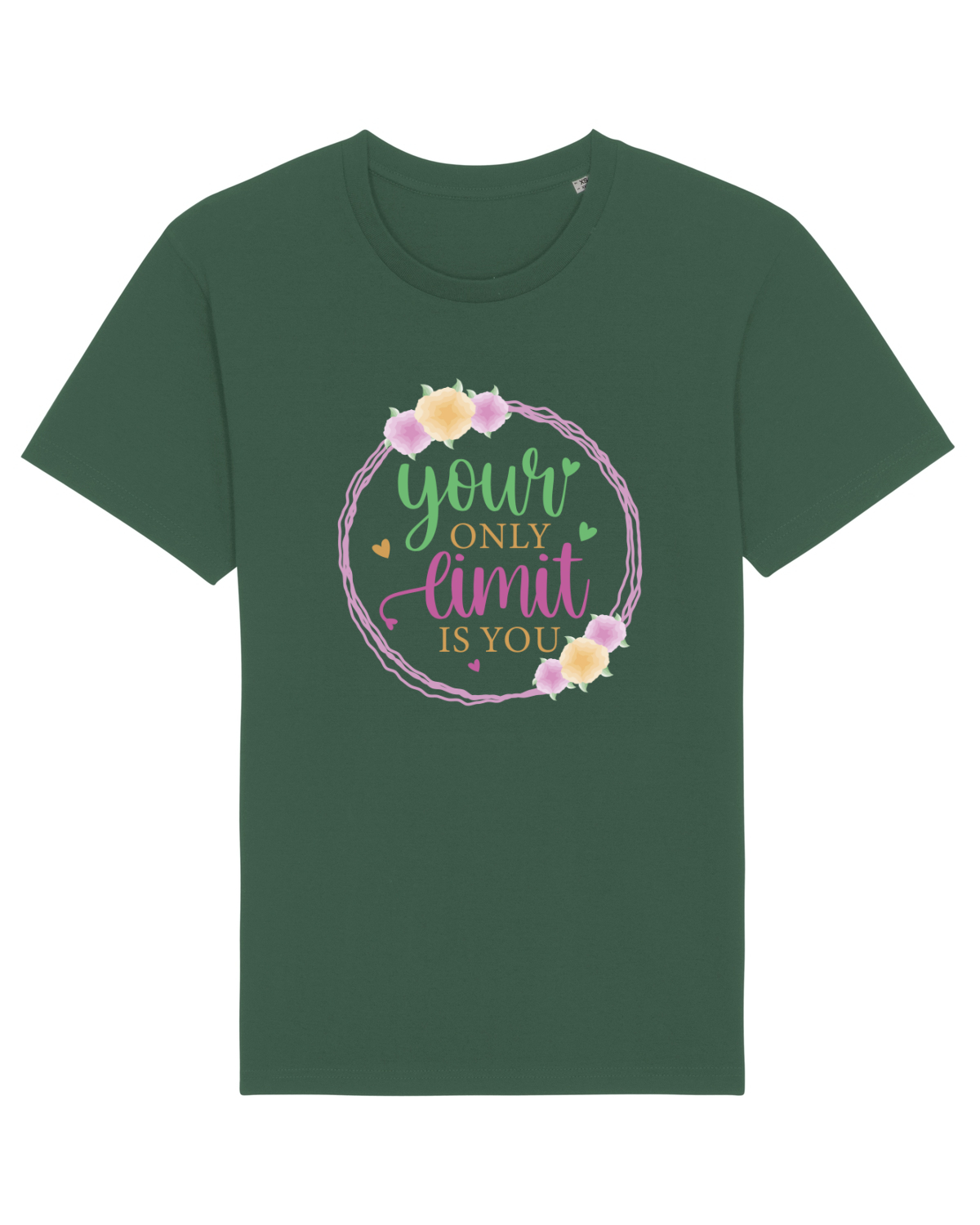 Tricou mânecă scurtă Unisex Rocker Bottle Green