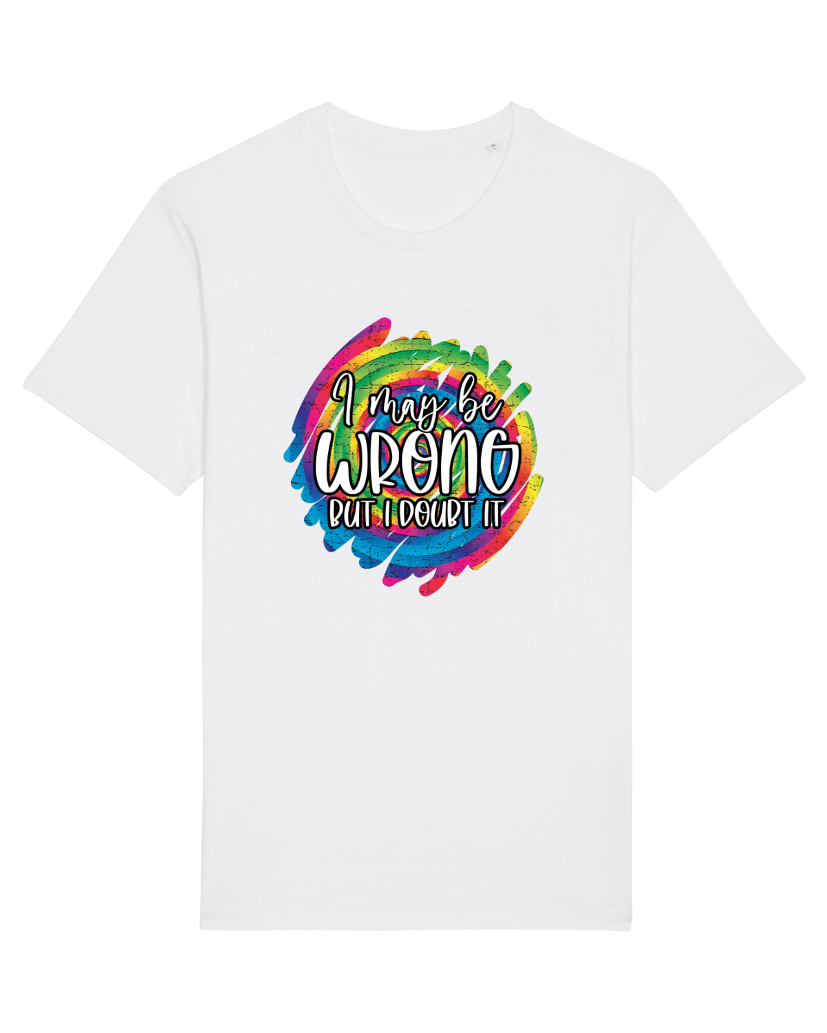 Tricou mânecă scurtă Unisex Rocker White