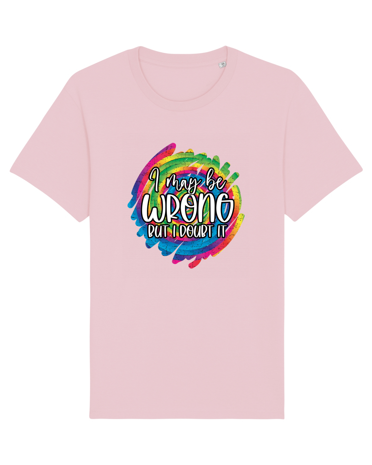 Tricou mânecă scurtă Unisex Rocker Cotton Pink
