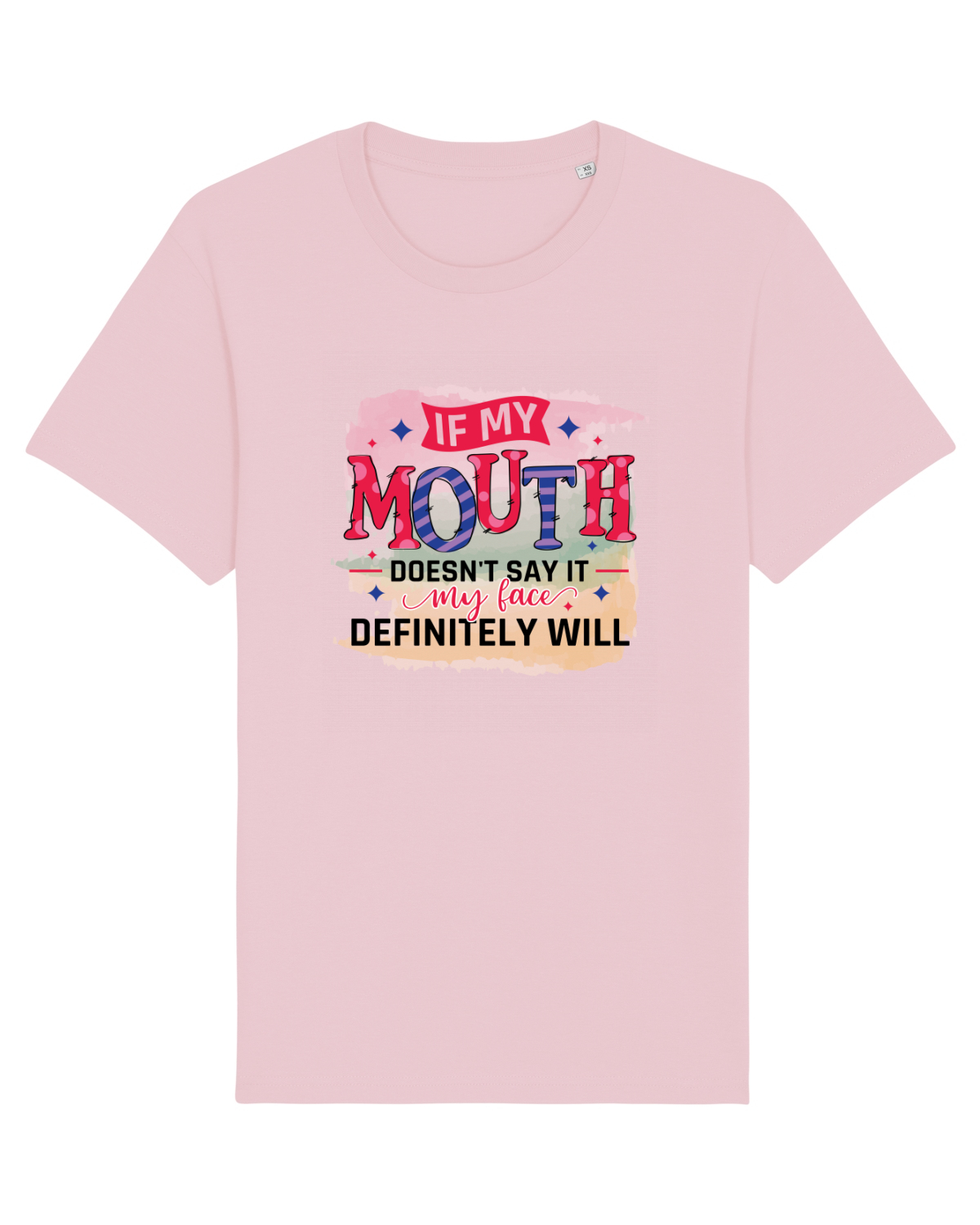 Tricou mânecă scurtă Unisex Rocker Cotton Pink