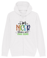 I'm Nicer Than My Face Looks Hanorac cu fermoar Unisex Connector