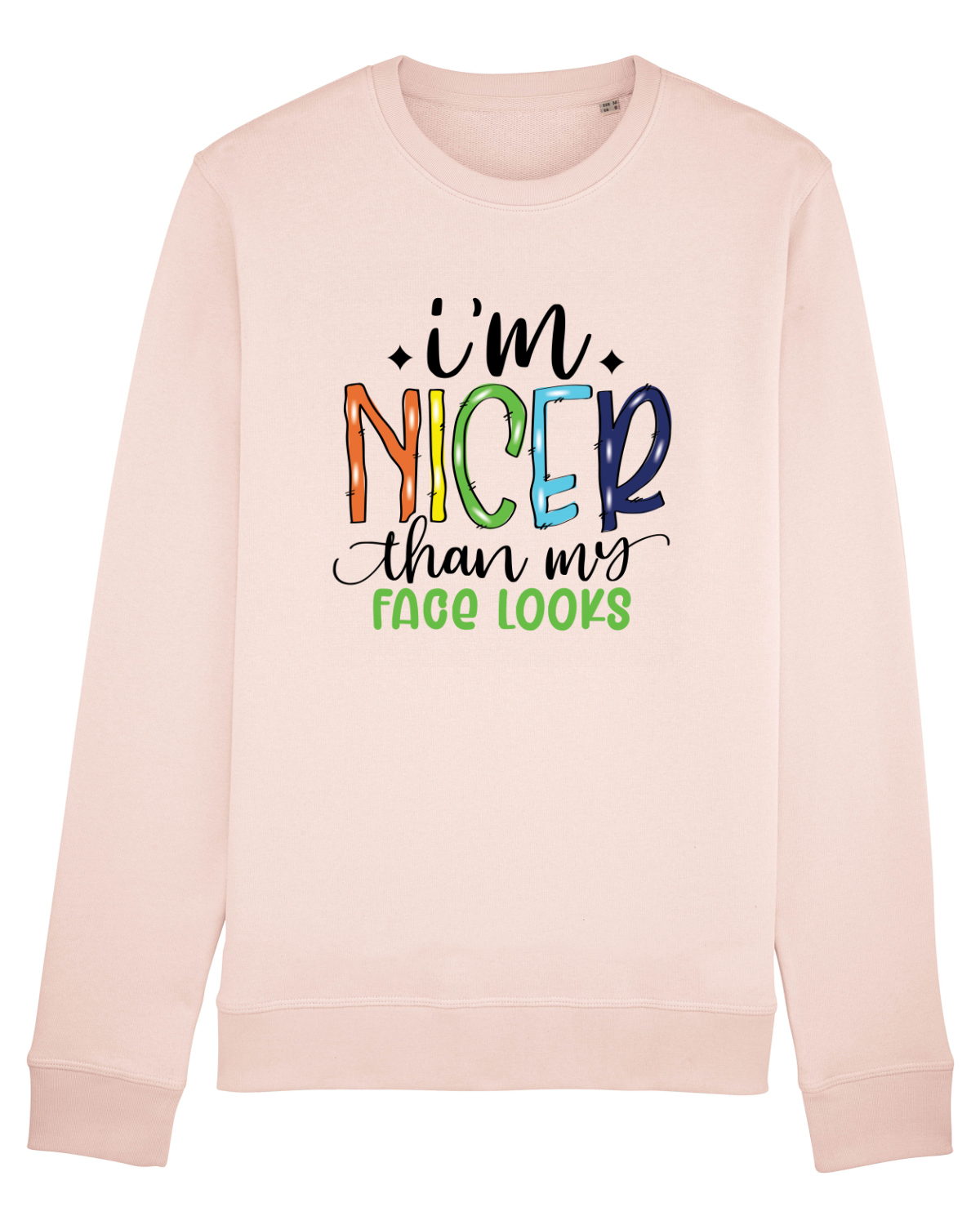 Bluză mânecă lungă Unisex Rise Candy Pink