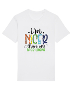 I'm Nicer Than My Face Looks Tricou mânecă scurtă Unisex Rocker