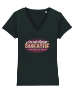 I'm Not Always Sarcastic Sometimes I'm Asleep Tricou mânecă scurtă guler V Damă Evoker