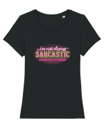 I'm Not Always Sarcastic Sometimes I'm Asleep Tricou mânecă scurtă guler larg fitted Damă Expresser