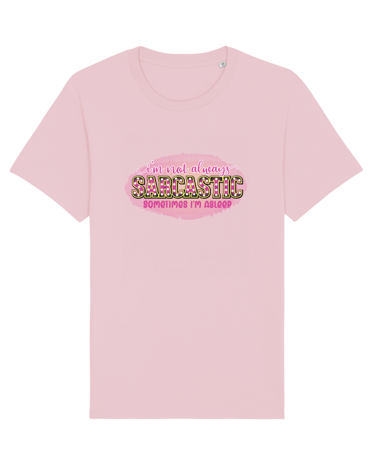 Tricou mânecă scurtă Unisex Rocker Cotton Pink