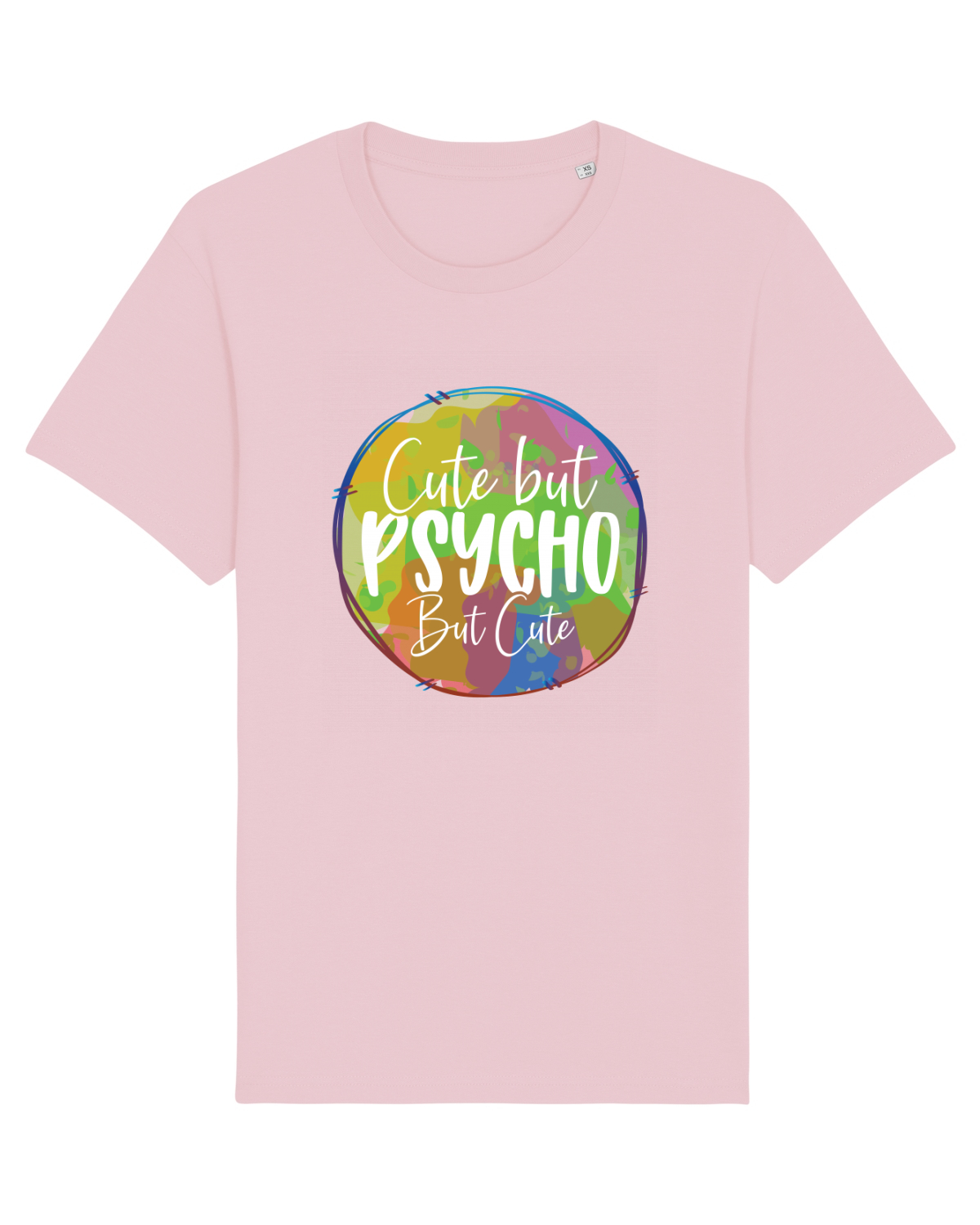 Tricou mânecă scurtă Unisex Rocker Cotton Pink