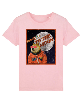 To The moon  Dogecoin Astronaut  Cotton Pink