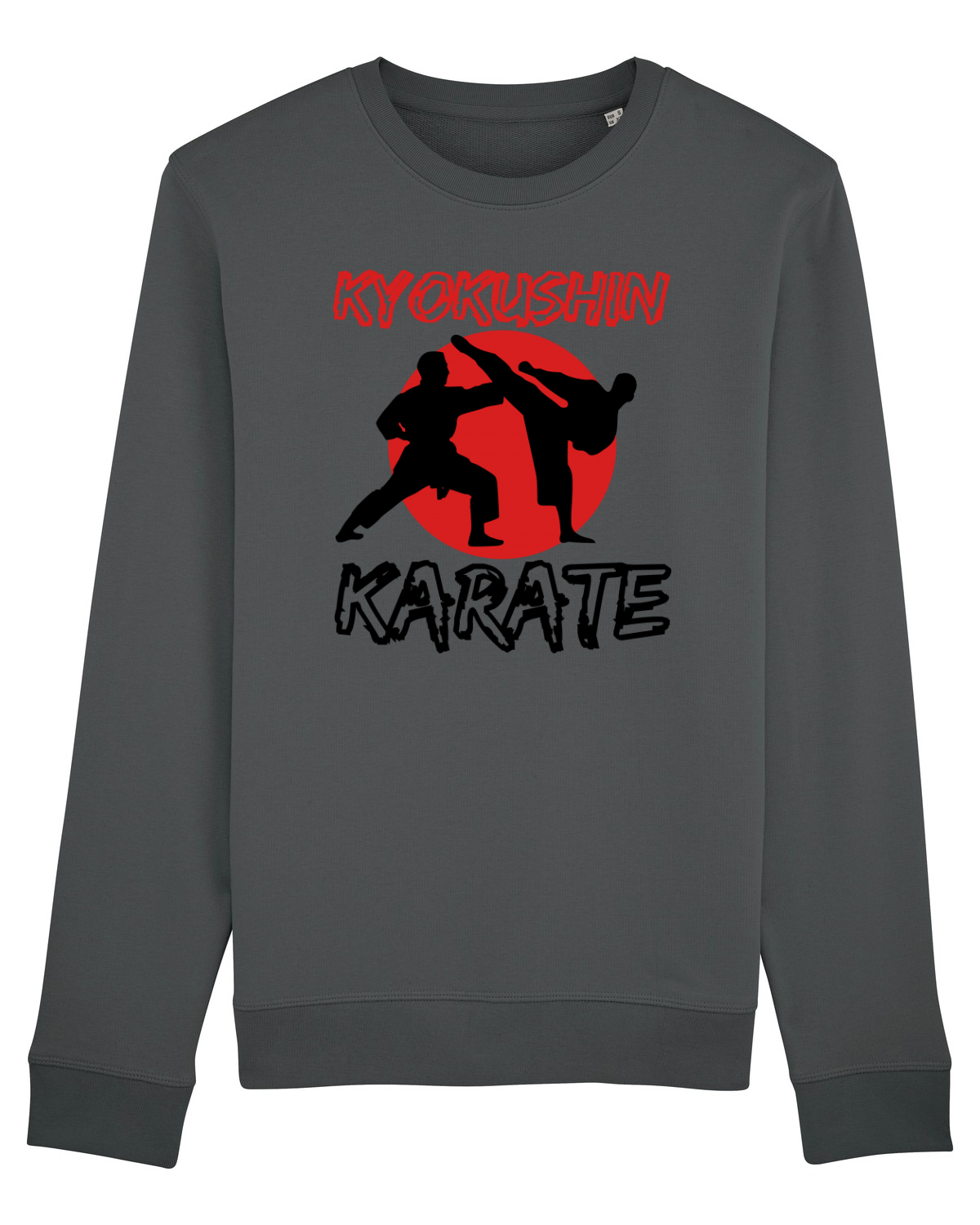 Bluză mânecă lungă Unisex Rise Anthracite