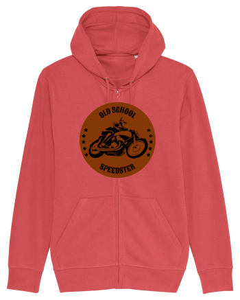 Old School Speedster.Tricou pentru motociclisti Carmine Red