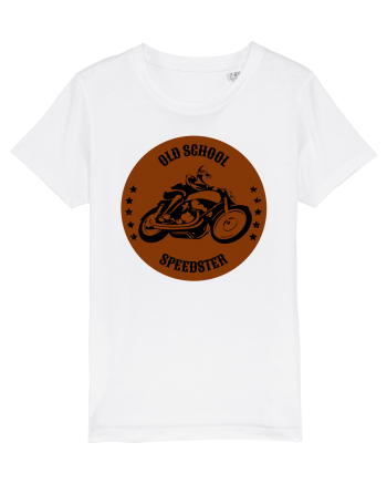 Old School Speedster.Tricou pentru motociclisti White