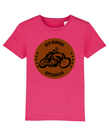Old School Speedster.Tricou pentru motociclisti Raspberry