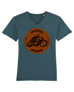 Old School Speedster.Tricou pentru motociclisti Tricou mânecă scurtă guler V Bărbat Presenter
