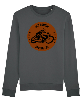Old School Speedster.Tricou pentru motociclisti Anthracite