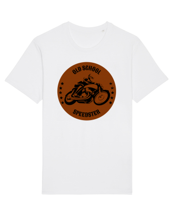Old School Speedster.Tricou pentru motociclisti White
