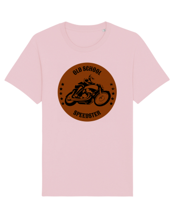 Old School Speedster.Tricou pentru motociclisti Cotton Pink