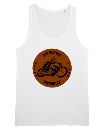 Old School Speedster.Tricou pentru motociclisti White