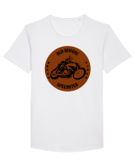Old School Speedster.Tricou pentru motociclisti Tricou mânecă scurtă guler larg Bărbat Skater