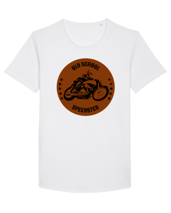 Old School Speedster.Tricou pentru motociclisti White