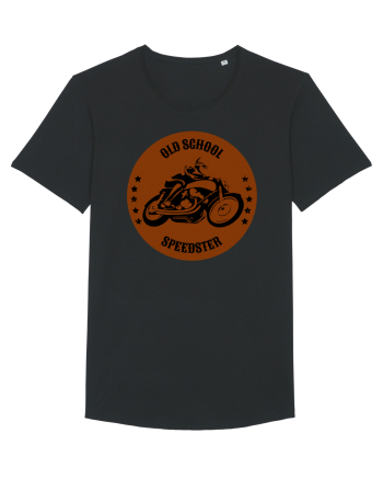 Old School Speedster.Tricou pentru motociclisti Black