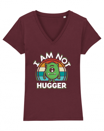 I Am Not Hugger Burgundy