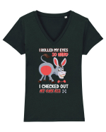 Jackass Tricou mânecă scurtă guler V Damă Evoker